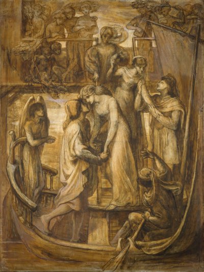 愛の船、1881年。 作： Dante Gabriel Rossetti