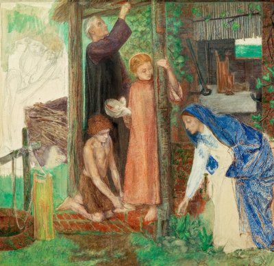 聖家族の過越祭 作： Dante Gabriel Charles Rossetti