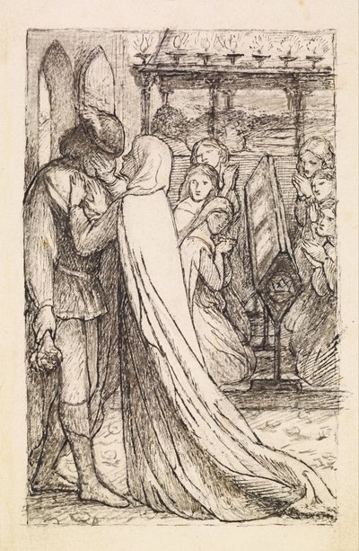 プリンス・プログレス』-「昨日彼女を泣かせたはずだ」の作曲習作 作： Dante Gabriel Rossetti
