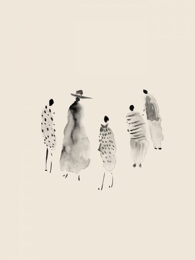 おしゃれな水彩画のキャラクター 作： Danushka Abeygoda
