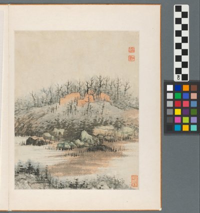 清朝、秦淮河の回想 作： Daoji Shitao