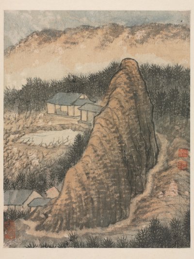 清朝、秦淮河の回想 作： Daoji Shitao