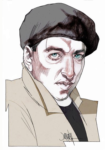 ジャコモ・アントニーニ、2022年（デジタル色鉛筆画） 作： Dariush Radpour