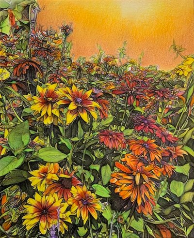 豊かさ、2019年（紙に鉛筆） 作： Darrell Windjack
