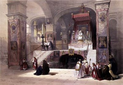 Annunciation Chapel of the Annunciation, Nazareth, April 28th, 1839, plate 32 from Volume I of 