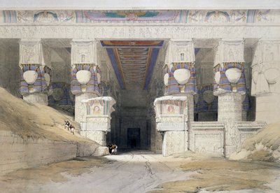 デンデラの寺院（12月7日 作： David (after) Roberts