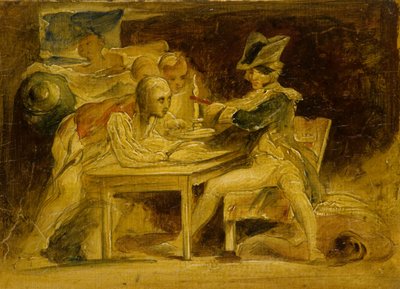 ネルソンシーリングがコペンハーゲン沖に派遣、1835年頃（パネルに油彩） 作： David (attr.) Wilkie