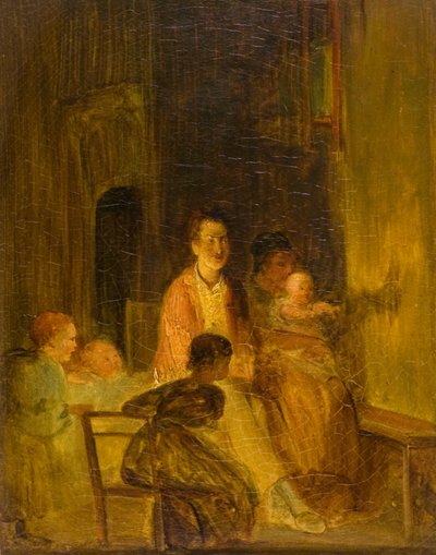 壁のうさぎ、1815年頃（キャンバスに油彩） 作： David (attr.) Wilkie