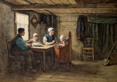 中日の食事 作： David Adolph Constant Artz