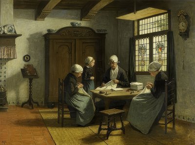 カトワイクビンネンのワイゼンハウス。 UM 1870-90 作： David Adolph Constant Artz
