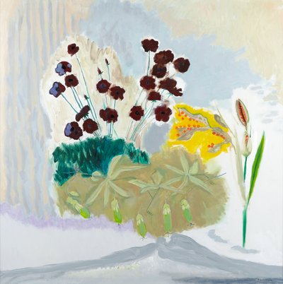 Seedpods and Cosmos、2010年（キャンバスに油彩） 作： David Alan Redpath Michie