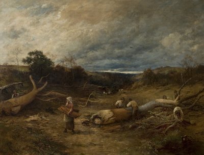 オークの心、1891 作： David Bates