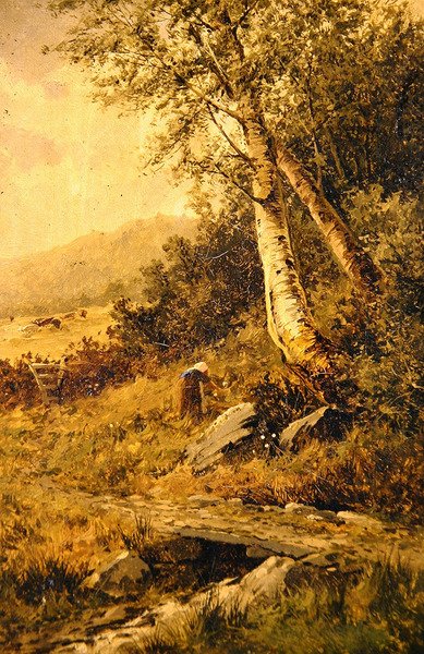 風景（油彩・キャンバス） 作： David Bates