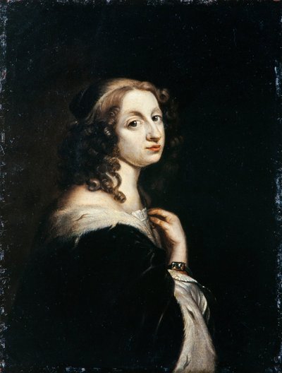 スウェーデンのクリスティーナ女王の肖像1626-1689、c。 1650 作： David Beck