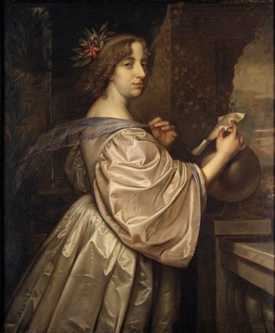 スウェーデンのクリスティーナ女王、1650年 作： David Beck