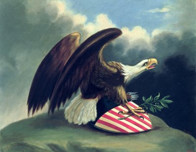白頭鷲と合衆国の盾、1847年頃 作： David Bustill Bowser