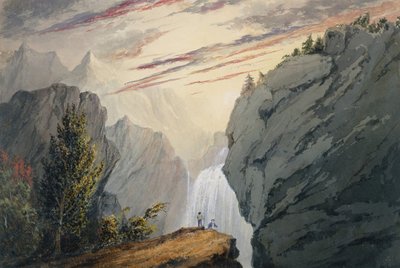 滝で、およそ。 1850 作： David Claypoole Johnston