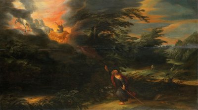 エリヤの昇天 (II Kings 2:11-13) 作： David Colijns