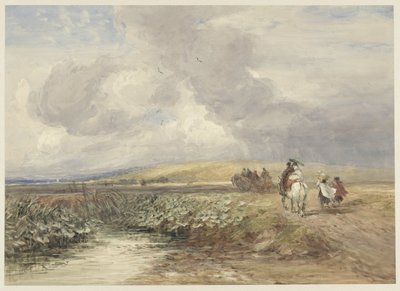 旅人のいる風景 作： David Cox (I)