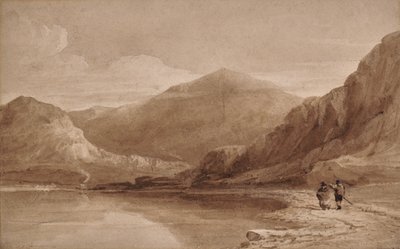 橋のある北ウェールズの景色 作： David Cox