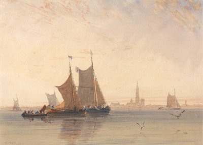 アントワープ、朝 作： David Cox