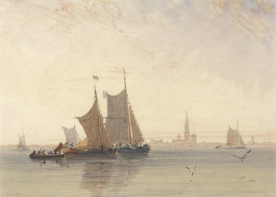 アントワープ、朝 作： David Cox