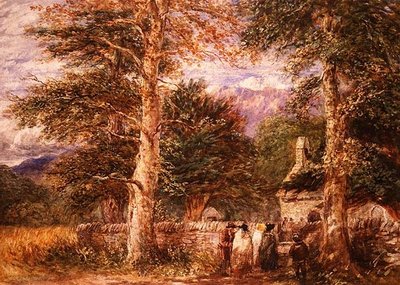 ベットゥース・イ・コイド教会（北ウェールズ 作： David Cox