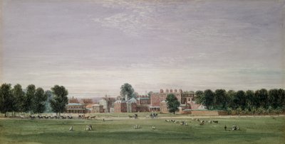 グリーンパークのバッキンガムハウス、1825 作： David Cox