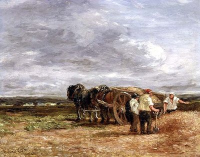 カーティング・シングル（油彩・パネル） 作： David Cox