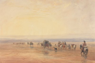 ランカスターサンドを渡る 作： David Cox