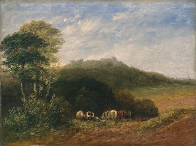 ダドリー城；1853年（油彩・キャンバス） 作： David Cox