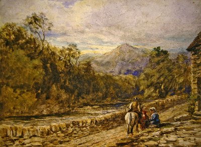 ゴーイング・トゥ・マーケット」（水彩・紙） 作： David Cox