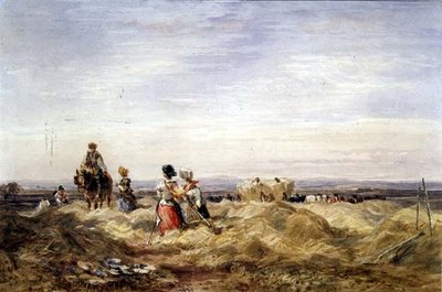ヘイフィールドで（水彩） 作： David Cox