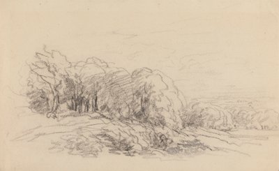 木のある風景 作： David Cox