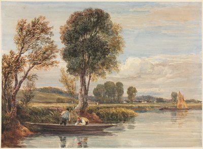 テムズ川でc。 1827-1829。 作： David Cox