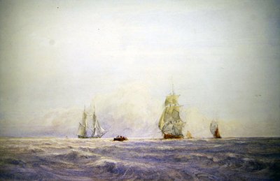 カレーからの出荷（水彩・紙） 作： David Cox
