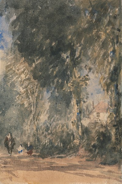 グリーンフィールド ハウスを見渡す修道院の門 作： David Cox