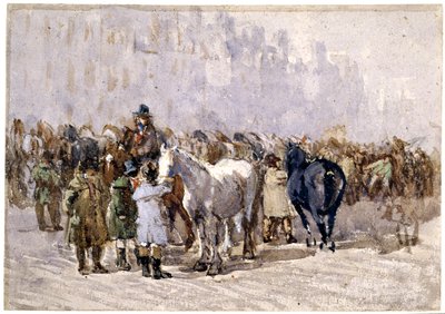 バーミンガムホースフェア、1841-49年 作： David Cox