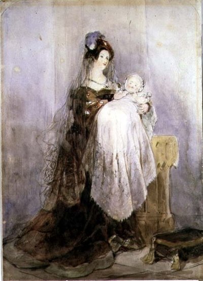 洗礼、1830-1832 作： David Cox