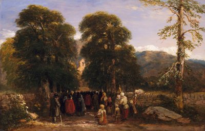 ウェールズの葬儀、1848 作： David Cox