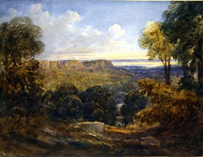 ブリストル海峡の眺め、1828年頃（水彩・紙） 作： David Cox