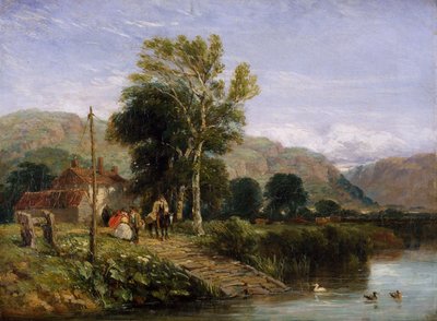 フェリーを待って、1845 作： David Cox