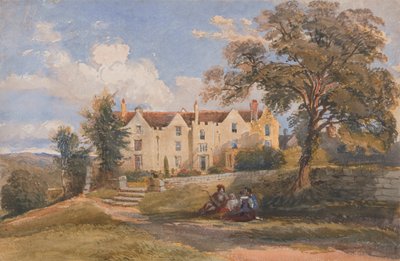 Grupo sentado no terreno de uma casa grande 作： David Cox Jr.