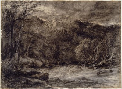 山の激流 作： David Cox the elder