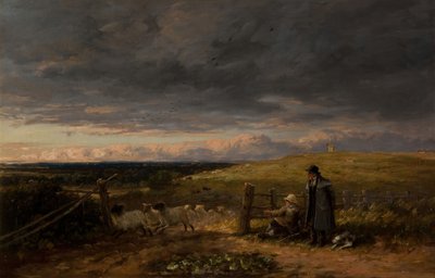 牧草地の変化、1847年。 作： David Cox the elder