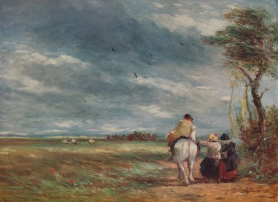 ヘイフィールドに行く、1852 作： David Cox the elder