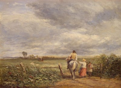 ヘイフィールドに行く、1853年。 作： David Cox the elder