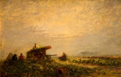 市場の庭師、1849-1851。 作： David Cox the elder