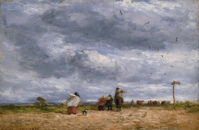 十字路、1850年。 作： David Cox the elder