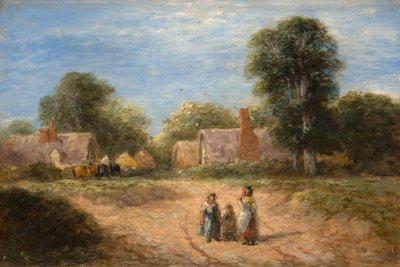 農場、1848年。 作： David Cox the elder